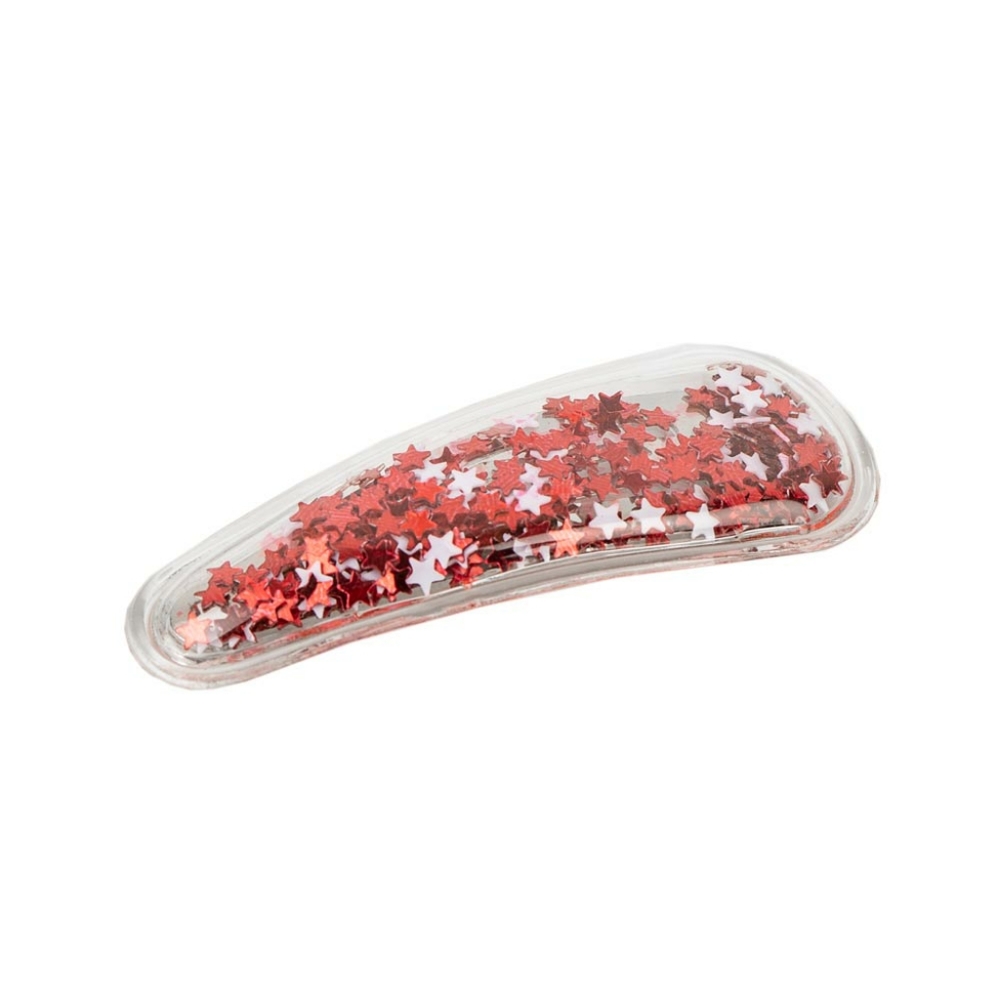 Stars & Stripes Red/White Hair Clip 1pc